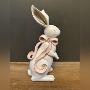 Cupcakes & Cashmere White and Pink Bunny Decor